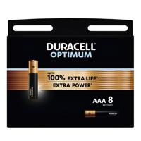 Duracell Optimum Alkaline AAA 8 pack LR03 - thumbnail