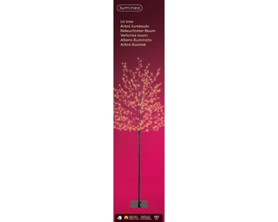 MicroLED boom d30h150 cm zwrt/kwrm kerstverlichting Lumineo - Lumineo