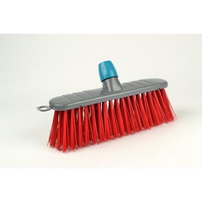 Linea straatbezem 32cm kunststof rood