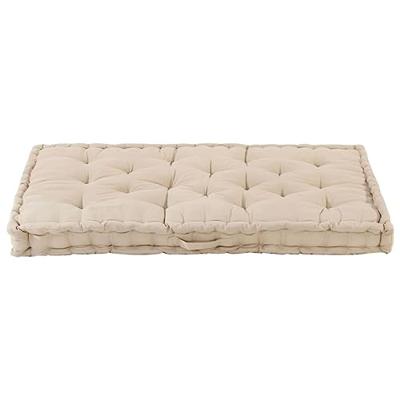 VidaXL Palletvloerkussen 120x80x10 cm katoen beige VidaXL Palletvloerkussen 120x80x10 cm katoen beige