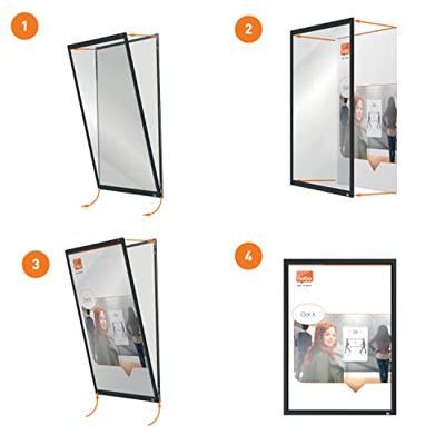 Nobo Impression clicklijst, ft A3, met grijs frame