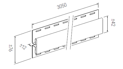 Fronto verbindingsprofiel Oak V-black