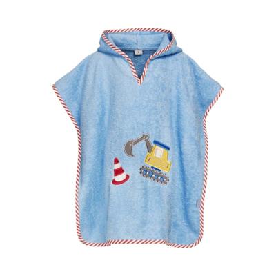 Playshoes badponcho graafwerken junior katoen blauw maat L Playshoes badponcho graafwerken junior katoen blauw maat L