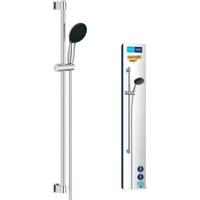 Set doccia con soffione 1 getto, asta 90 cm e flessibile - GROHE Vitalio Start 110 26953001 - Risparmio idrico - Cromo - thumbnail