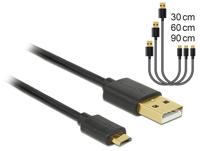 DeLOCK 83680 USB-kabel USB 2.0 USB A Micro-USB B Zwart - thumbnail