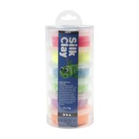 Silk Clay - neon kleuren, 6x14gr. - thumbnail