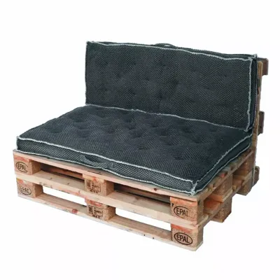 Palletkussenset Zaza - donkergrijs