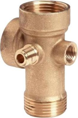 Messing t-stuk voor hydrofoor 1 en 1/4