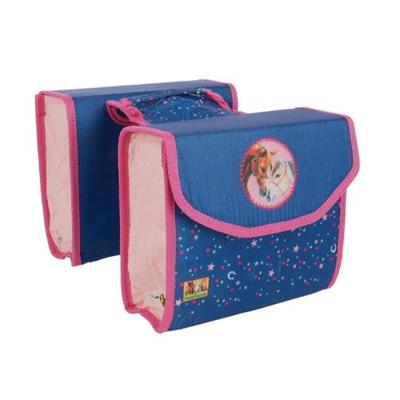 BIKE FASHION dubbele kinder tas "paardenvrienden" double bag pferdefreunde