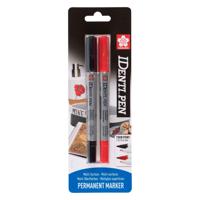 Sakura identi pen blisterverpakking zwart rood 2 stuks - thumbnail