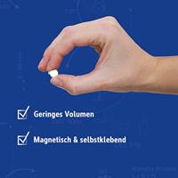 Maul Neodymium magneet (Ø x h) 10 mm x 1 mm Schijf, Zelfklevend Zilver 20 stuk(s) 6167196 - thumbnail