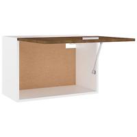 Wandkast hangend 60x31x40 cm bewerkt hout bruineikenkleurig - thumbnail