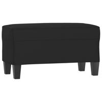 Bankje 70x35x41 cm microvezelstof zwart - thumbnail
