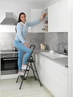 Wenko Huishoudtrap Compact (3-traps, Donkergrijs) - thumbnail