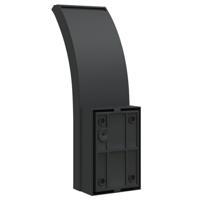 Buitenwandlampen 2 st LED met sensors gegoten aluminium zwart - thumbnail