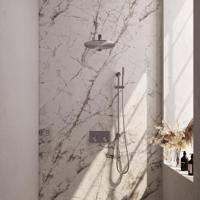 Brushed Edition thermostatische inbouw regendouche met drukknoppen - SET 62 - thumbnail