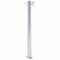 VidaXL Waterzuil 100 cm roestvrij staal rond - thumbnail