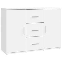 Dressoir 91x29,5x65 cm bewerkt hout wit - thumbnail