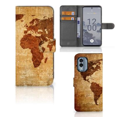 Nokia X30 | Flip Cover | Wereldkaart