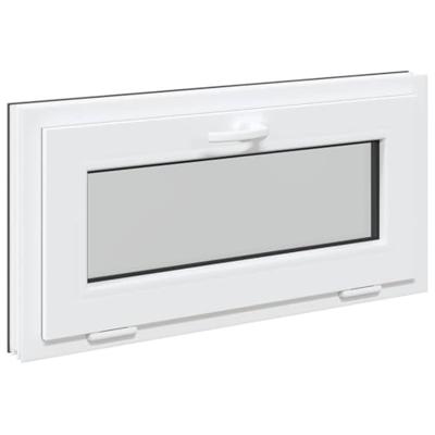 Kelderraam "RISOR" 80x40 cm 3 glas kiepbaar antraciet