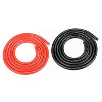 Team Corally - Ultra V+ Siliconen kabel - Super flexibel - Zwart en Rood - 14AWG - thumbnail