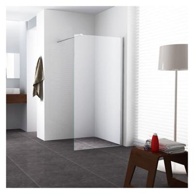 Graffic inloopdouche 800 x 2000 x 10 mm nano safety glass folie helder glas/chroom