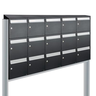 Allux Flow Set 5-Breed, 3-Hoog Met Dak Op Statief Zwart - 40040070_5x3ds