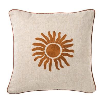 Kussen zon - bruin - 45x45 cm