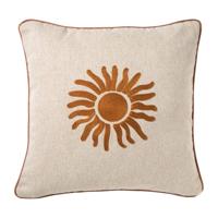 Kussen zon - bruin - 45x45 cm - thumbnail