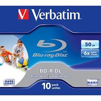 Verbatim BD-R enkellaags - Blu-Ray-schijf 50 GB, 6x brandsnelheid, krasbescherming, 10 Pack Jewel Case - thumbnail
