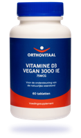 Vitamine D3 3000IE vegan 60 Tabletten - thumbnail