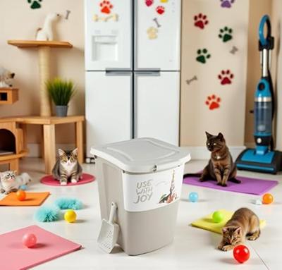 Rotho archie pet food container 38l cappuccino - thumbnail