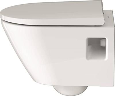 Toilet Duravit D-Neo Wand Compact Set Rimless Diepspoel 48 cm Hoogglans Wit Duravit