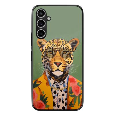 Samsung Galaxy A54 hoesje - Luipaard hipster Samsung Galaxy A54 hoesje - Luipaard hipster
