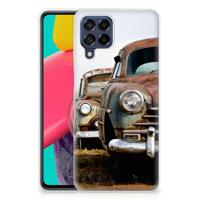 Samsung Galaxy M53 | Siliconen hoesje | met foto Vintage Auto - thumbnail