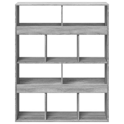 Boekenkast 100x33x187,5 cm bewerkt hout grijs sonoma eikenkleur