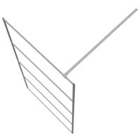Inloopdouchewand 100x195 cm transparant ESG-glas zilverkleurig - thumbnail