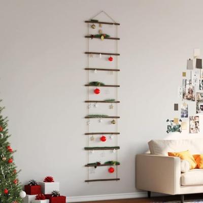 VidaXL Wanddecoratie laddervormig 50x200 cm naturel tak VidaXL Wanddecoratie laddervormig 50x200 cm naturel tak