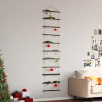 VidaXL Wanddecoratie laddervormig 50x200 cm naturel tak - thumbnail