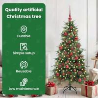 VidaXL Kunstmatige inklapbare kerstboom groen 150 cm pe en pvc - thumbnail