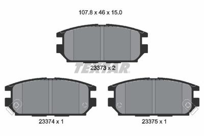 Remblokkenset, schijfrem 2337301