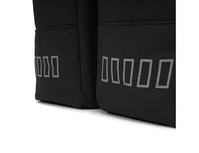 double rolltop bag 38L recycled zwart - thumbnail