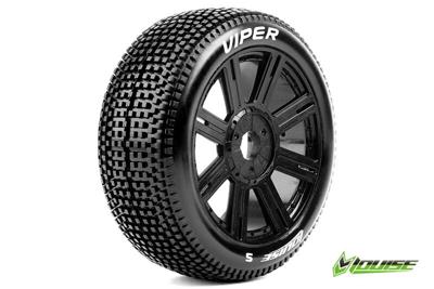 Louise B-VIPER-JA Soft banden op zwarte spaakvelgen voor 1/8 buggy