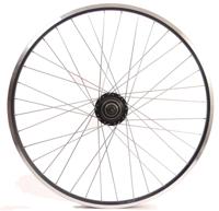 Shimano Achterwiel 28 inch nexus 8 naaf (zwart) - zac19 velg (zwart) met rvs spaken - voor schijfrem - thumbnail