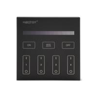 Milight enkelkleurige LED-strip wandtouch bediening 4 zone zwart - thumbnail