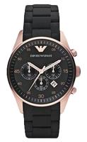 Emporio Armani Rose Goud Zwart Chronograph 38mm | AR5906 - thumbnail