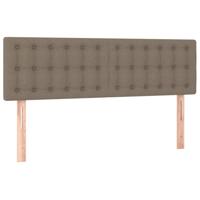 Hoofdborden 2 st 72x5x78/88 cm stof taupe - thumbnail