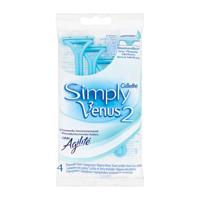 Gillette Simply Venus 2 Wegwerpscheermesjes 4st - thumbnail