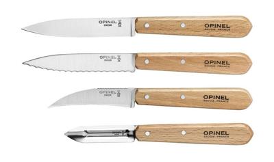 Opinel les essentiels messenset 4-delig olijfhout Opinel les essentiels messenset 4-delig olijfhout