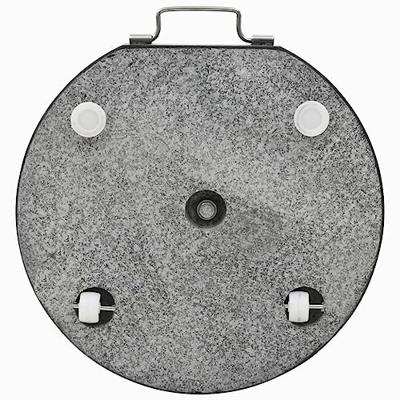 VidaXL Parasolvoet rond 28,5 kg graniet zwart VidaXL Parasolvoet rond 28,5 kg graniet zwart